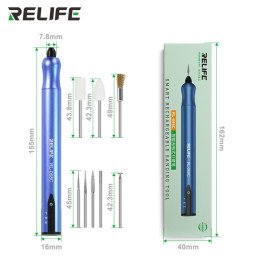 RELIFE RL-068C Smart Battery Grinding pin with 8 attachments for IC loops Mainboard-Disconnect Screw distance