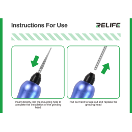 RELIFE RL-068C Smart Battery Grinding pin with 8 attachments for IC loops Mainboard-Disconnect Screw distance