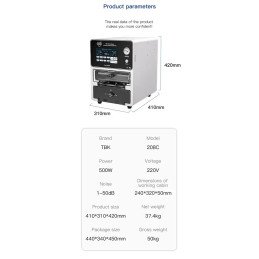 TBK-208C 2-in-1 OCA laminating and blowing machine up to 15 inches for mobile phone and tablet