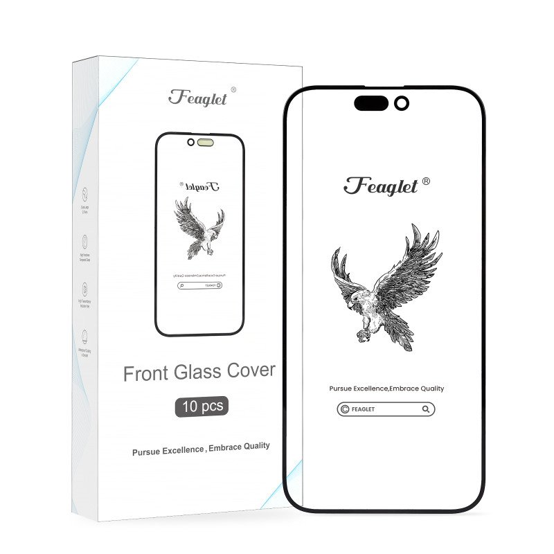 Premium Frontglas mit Mitsubishi OCA für iPhone X–17 Serie 