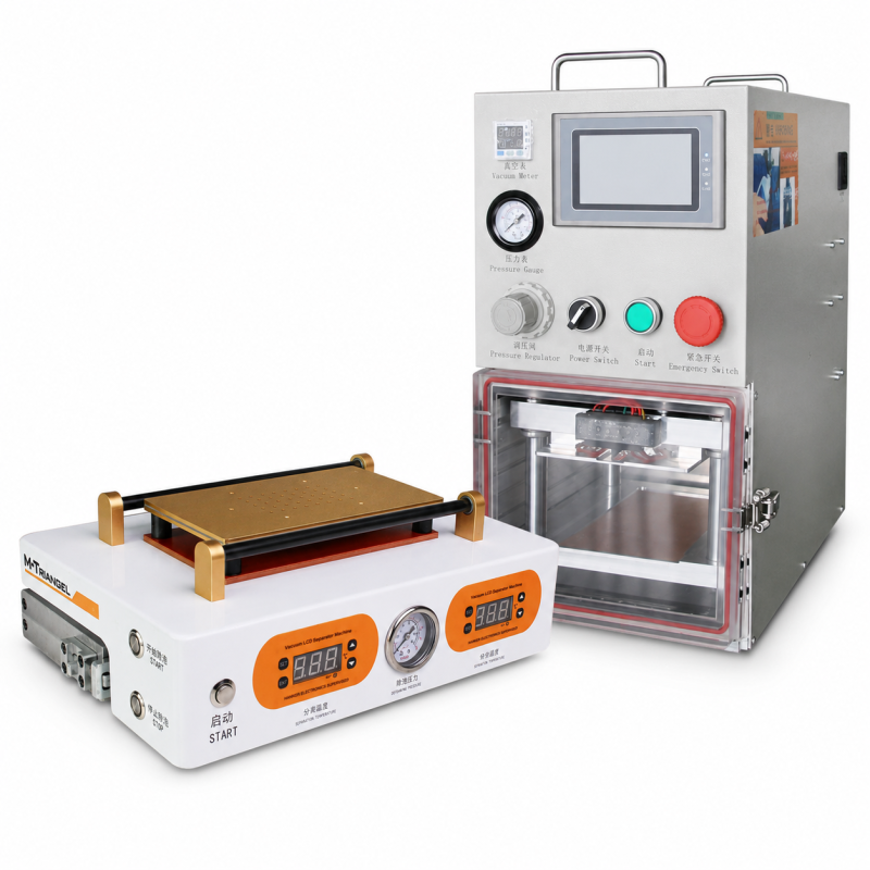 OCA-Laminiermaschine YMJ-TH-30 + M‑Triangel M2 Blasenentferner und LCD-Separator