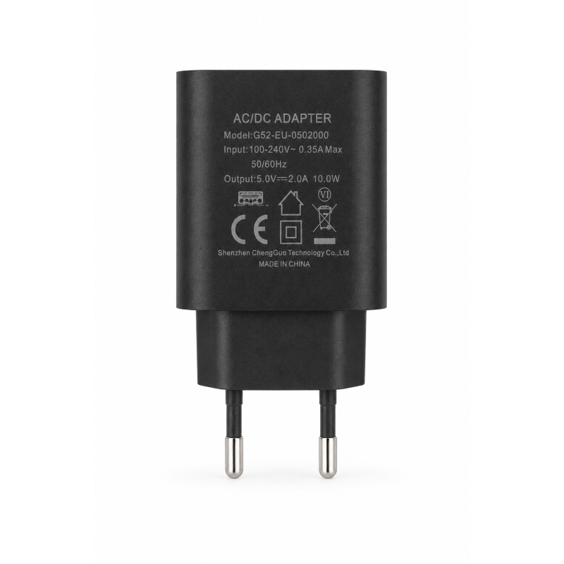 USB Power Adapter Stecker Ladegerät + 80cm Kabel USB - USB C Schnellladen 5.0V 2.0A 10W für Samsung - Ohne Verpackung
