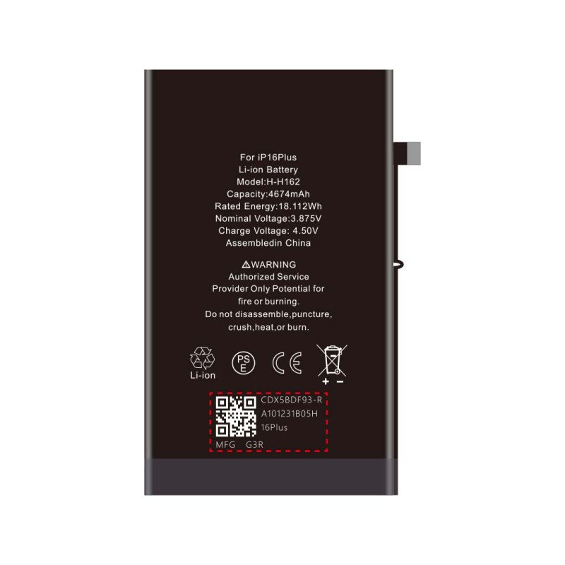 Huarigor Akku fur iPhone 16, 3.561mAh Standard K.