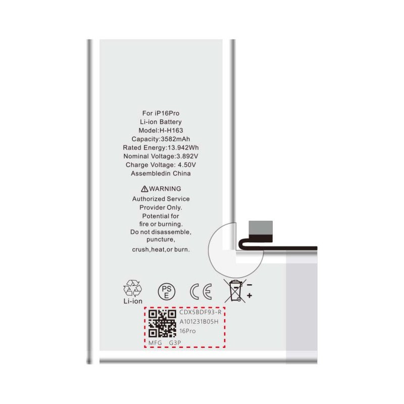 Huarigor Akku fur iPhone 16 Pro, 3.561mAh Standard K.