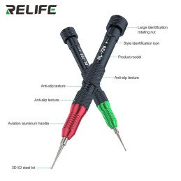 RELIFE RL-726A 3D Präzisions-Schraubendreher-Set 5-teilig für Smartphone-, Tablet- und Computer-Reparaturen