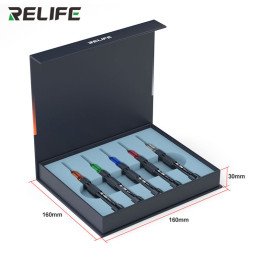 RELIFE RL-726A 3D Präzisions-Schraubendreher-Set 5-teilig für Smartphone-, Tablet- und Computer-Reparaturen