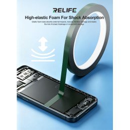 RELIFE HX1 Klebeband – DOPPELSEITIGES KLEBEBAND/3 mm/grün beschichtet/5 Stück