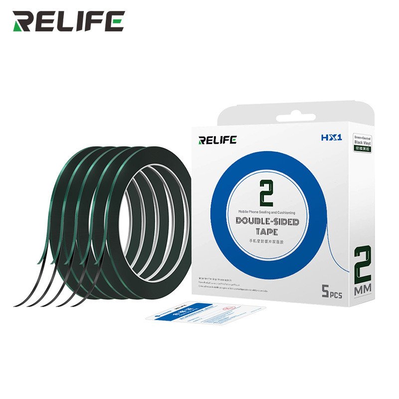 RELIFE HX1 Klebeband 2 mm/grünt/5 Stück
