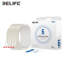 RELIFE HX3 Klebeband – DOPPELSEITIGES KLEBEBAND/6 mm/grün beschichtet/5 Stück