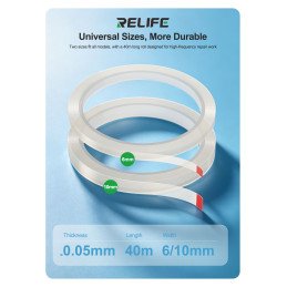 RELIFE HX3 Klebeband – DOPPELSEITIGES KLEBEBAND/10 mm/grün beschichtet/5 Stück