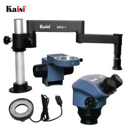 Kaisi 7050 Binokular-Mikroskop 7X–50X mit Schwenkarm für Mainboard- und IC-Reparatur