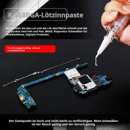 Kaisi 868LO Lötpaste | neue Auspressvorrichtung, kein zusätzliches Hilfsmittel erforderlich