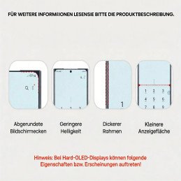Display für Samsung Galaxy S25 FE / S731 OLED mit Rahmen