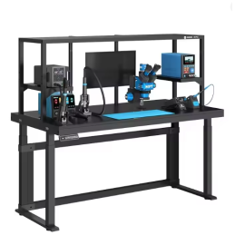 Qianli & YCS „Rock-Solid“ Reparatur Workstation Tisch 1.5m mit LED-Beleuchtung & Schwenkarmhalterung