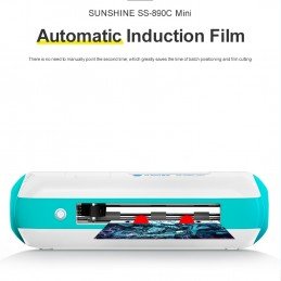 Handy Hydrogel Folierung mit der Sunshine SS-890C mini cutting Maschine