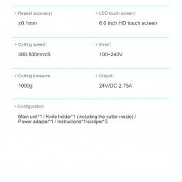 Handy Hydrogel Folierung mit der Sunshine SS-890C mini cutting Maschine