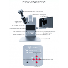 TBK- R2201 Laser Mainboard Reparatur mit Intelligenter Infrot Laser Schweiß Machine 4K Microscope 10" Display