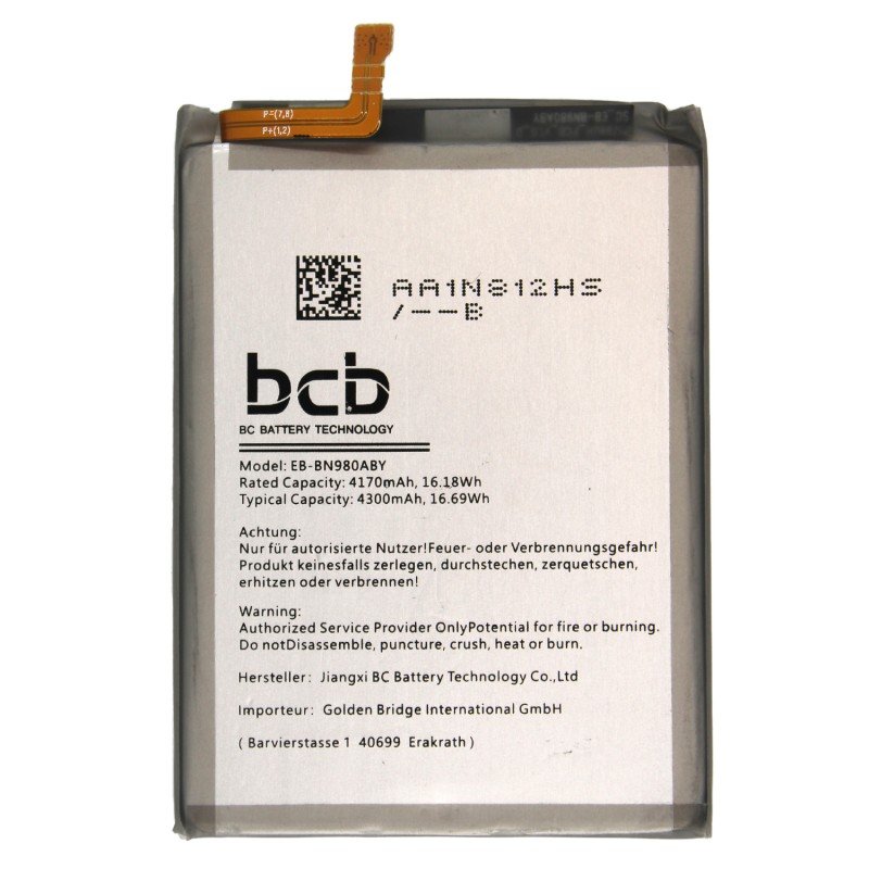 Samsung Galaxy Note 20 Ersatz Akku von bcb Hersteller & OEM Samsung Galaxy Note 20 Ersatz Akku von bcb Hersteller & OEM