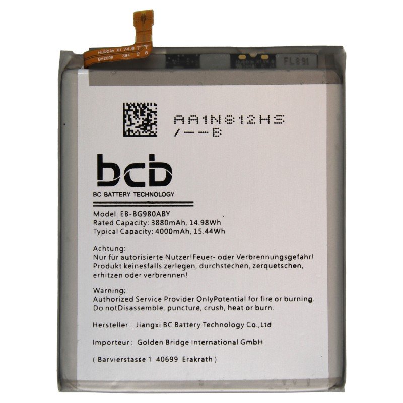 Samsung Galaxy S20 Ersatz Akku von bcb Hersteller & OEM für viele Samsung Modelle Samsung Galaxy S20 Ersatz Akku von bcb Hersteller & OEM für viele Samsung Modelle