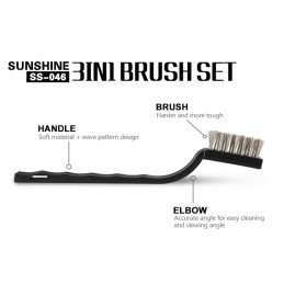 Sunshine SS-046 3 in 1 Bürsten Set