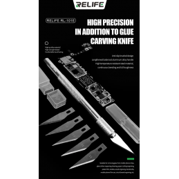 SUNSHINE RELIFE RL-101E Knife Set Reparatur Messer Skalpell Metall Präzisionsmesser Klinge wechselbar