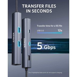 ANKER USB-C Ethernet Hub 4K HDMI 6in1 Power Delivery Hub multikompatibel