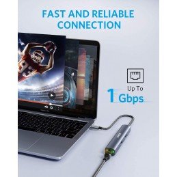 ANKER USB-C Ethernet Hub 4K HDMI 6in1 Power Delivery Hub multikompatibel