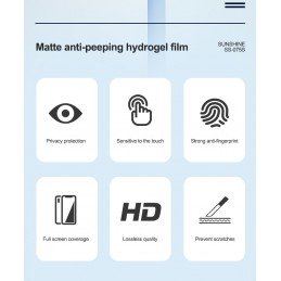 Hydrogel Schutzfolie SS-057S privacy film 50 Stk.
