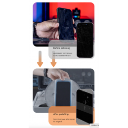 Kratzer auf Display entfernen mit der TBK-938F Poliermaschine Refurbish your iPhone