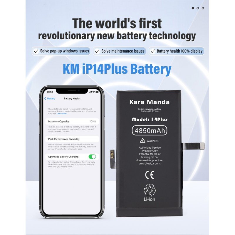 iPhone 14 Plus Akkuwechsel ohne Fehlermeldung ohne Löten oder Programmieren