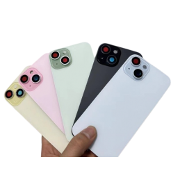 Backcover Glas für iPhone 15 Plus mit Magnet, Linse & Flex