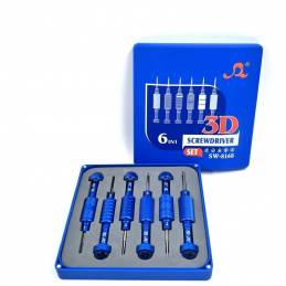 3D Schraubendreher Torx Handy Reparatur Set No.8168 blau