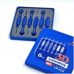 3D Schraubendreher Torx Handy Reparatur Set No.8168 blau