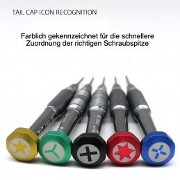 Schraubendreher Set No.8063 5-tlg iPhone Handy Reparatur