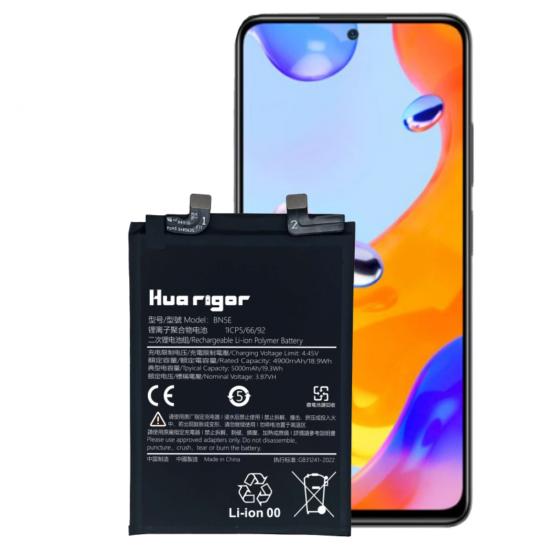 Huarigor Akku für BN5E Redmi NOTE 11 PRO 5G/POCO X4 PRO 5G 4900mAh