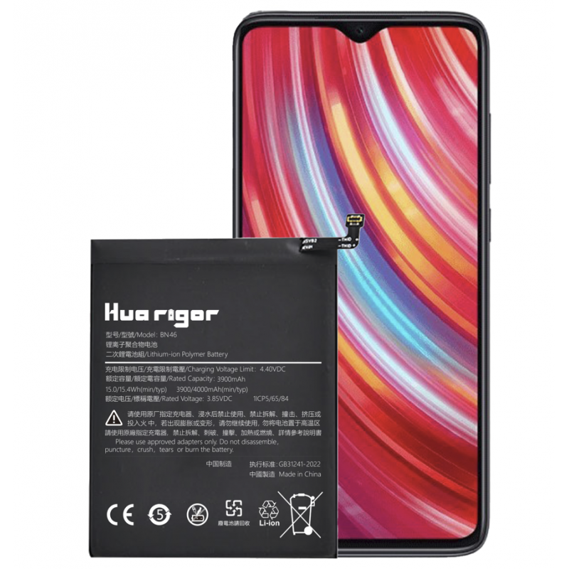 Huarigor Akku für BN46 Xiaomi Redmi 7/NOTE 8/NOTE 8T 3900mAh
