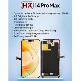 HX Soft OLED Display für iPhone 14 Pro Max - 120 Hz
