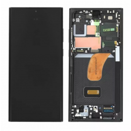 Display für Samsung Galaxy S23 Ultra/S918 Soft OLED mit Rahmen
