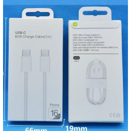 Ladekabel 1m C-C 60W Weiß für iPhone 16