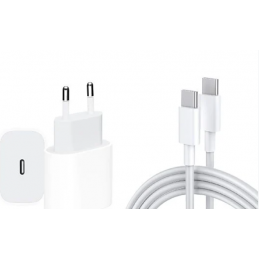 C-C Adapter Ladegerät 35W für iPhone 15 Pro Max mit Kabel Weiß