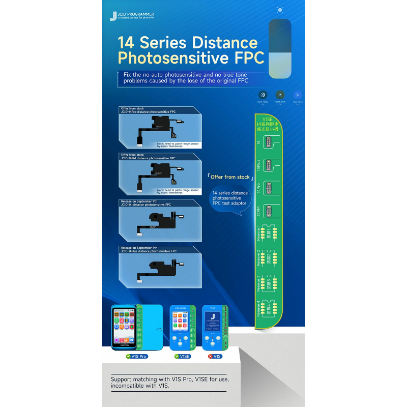 JCID Distance Photosensitive FPC für iPhone 13 und iPhone 14 Serie JCID Distance Photosensitive FPC für iPhone 13 und iPhone 14 Serie