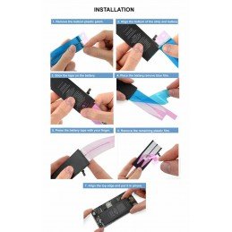 Klebestreifen für Akku iPhone 5, 6, 7, 8, X, 11, 12, 13 Serie, 5 Stk.