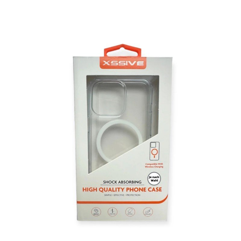 Xssive TPU Hülle für iPhone 15 Serie - Transparent mit MagSafe