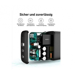 AUKEY 90W 3-Port PD Wall Charger Adapter Schnell Ladegrät PA-B6S