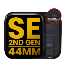 Display für Apple Watch Serie SE (2022) 44mm Original Gebraucht Schwarz