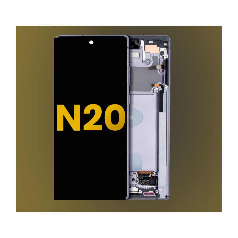 Display für Samsung Galaxy Note 20 (N980F|N981B) Soft OLED mit Rahmen Display für Samsung Galaxy Note 20 (N980F|N981B) Soft OLED mit Rahmen