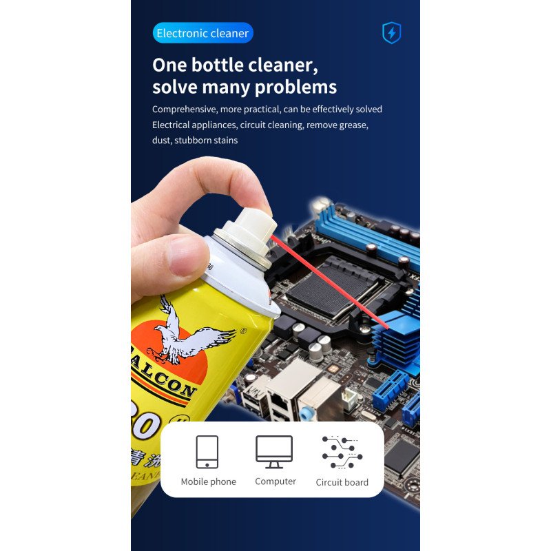 Falcon530 Reinigungs Spray für Smartphone Elektronik Tablet und TV